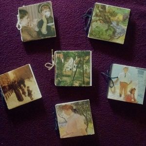 6 Mini Famous Fine Artist Blank Books